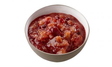 Rabarber cranberry compote